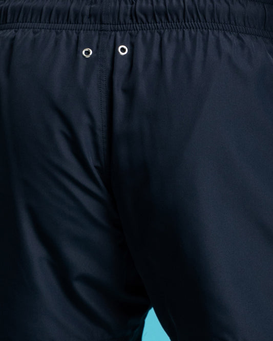 Szorty kąpielowe męskie z nadrukiem classic fit granatowe