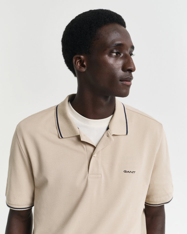 Polo męskie z kołnierzykiem polo i krótkim rękawem regular fit