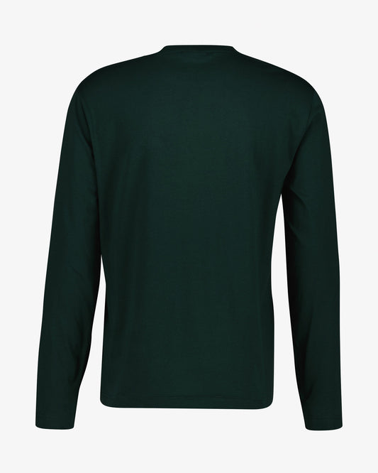 Koszulka męska z długim rękawem z okrągłym kołnierzykiem regular fit