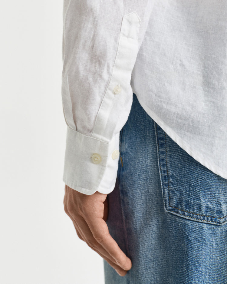 Koszula męska z długim rękawem regular fit biała