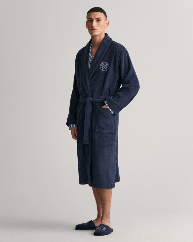 Szlafrok unisex granatowy