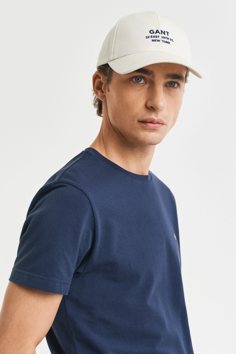 T-shirt męski z krótkim rękawem i okrągłym dekoltem slim fit