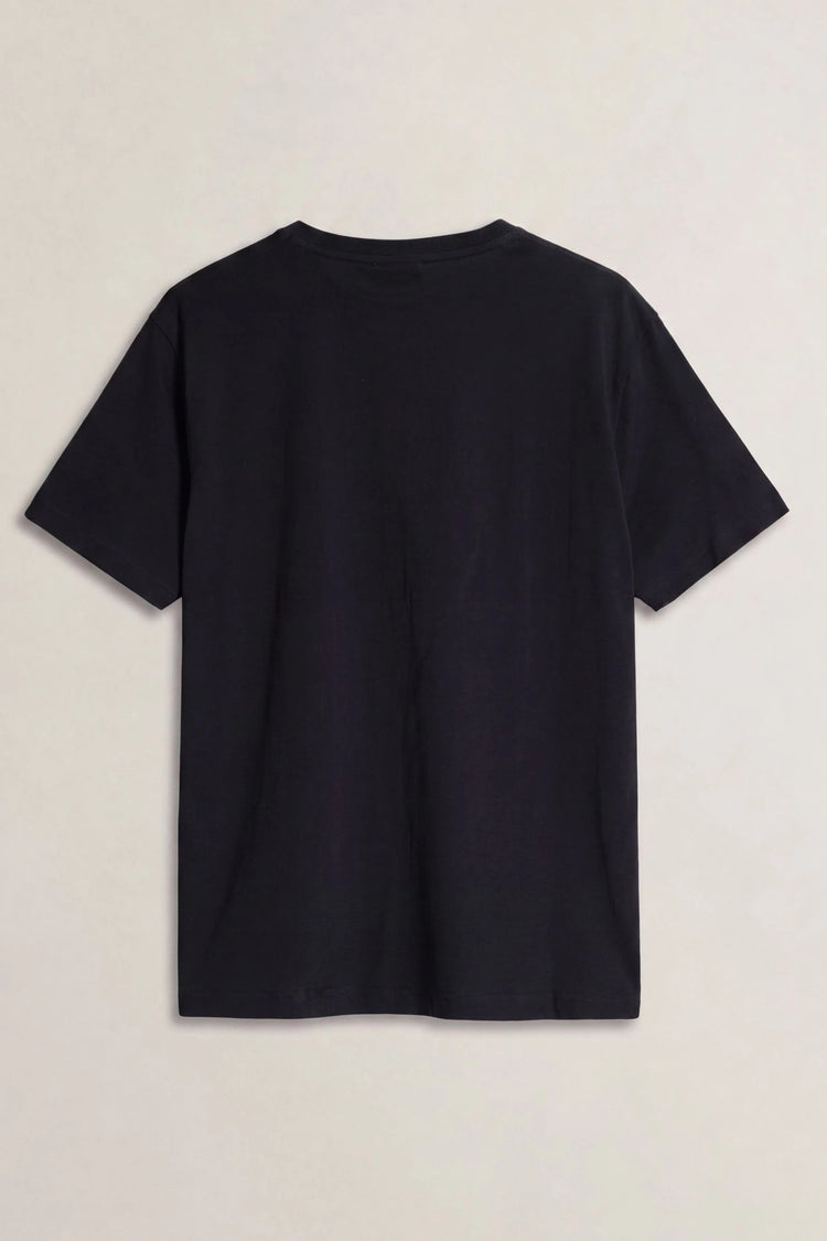 T-shirt męski z nadrukiem czarny