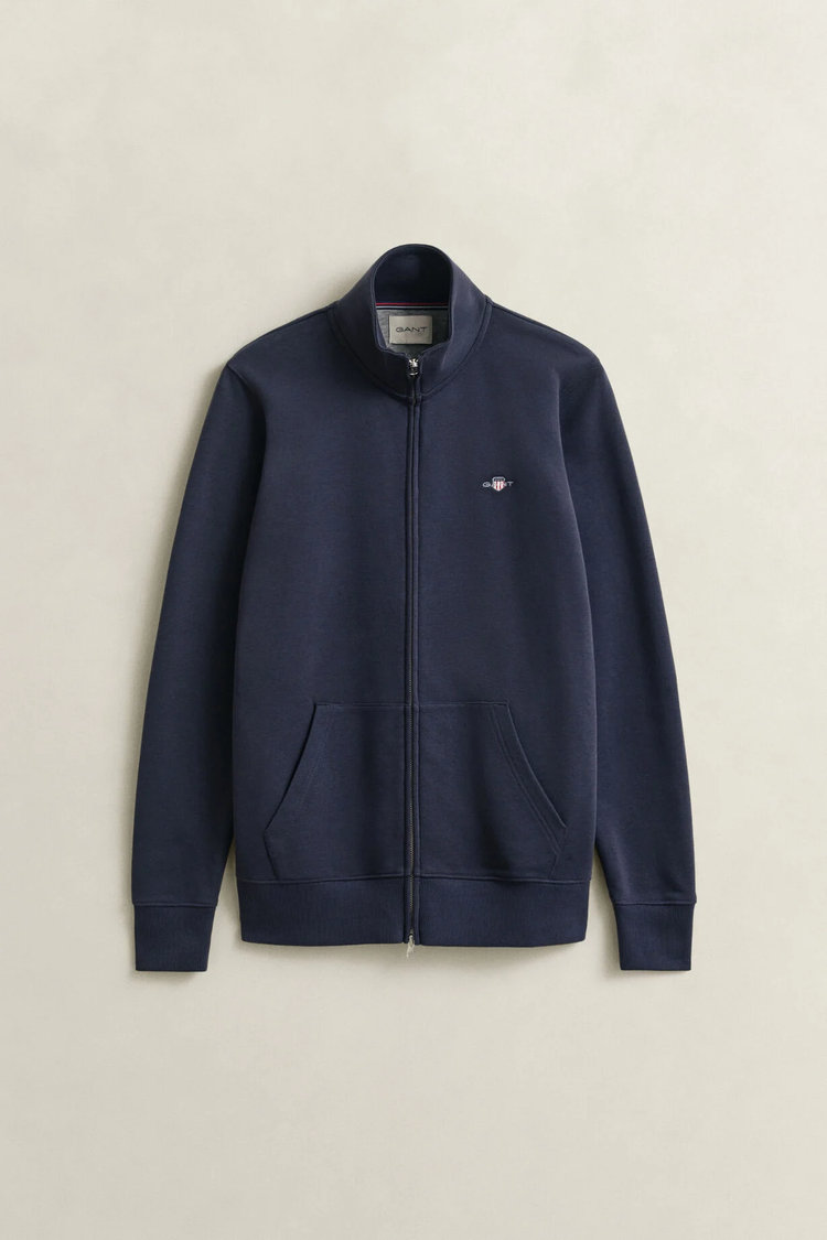 Bluza męska z zamkiem regular fit granatowa