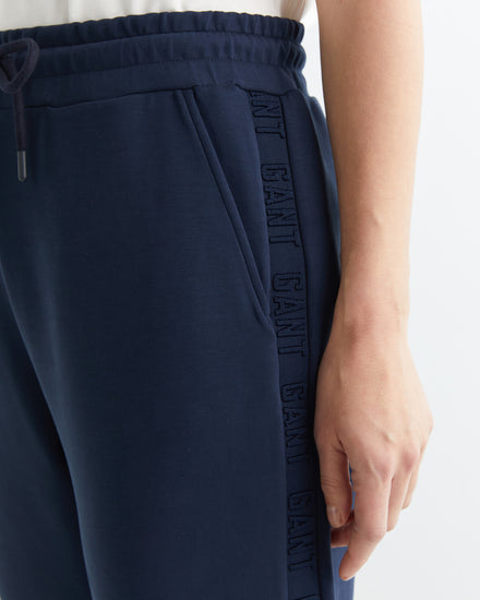 Spodnie dresowe damskie regular fit granatowe