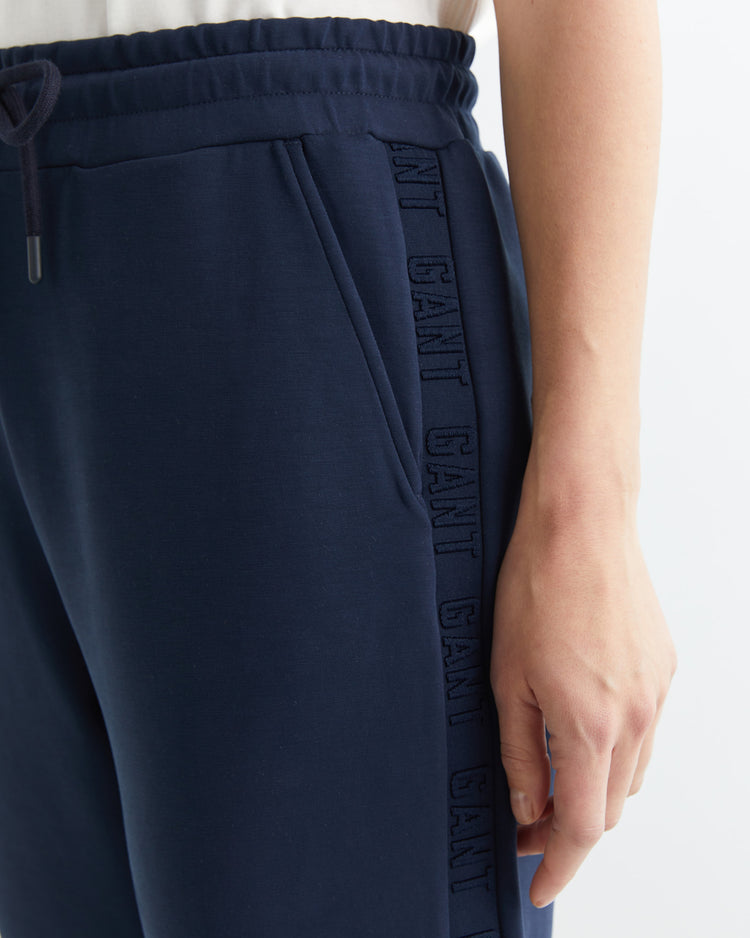 Spodnie dresowe damskie regular fit granatowe