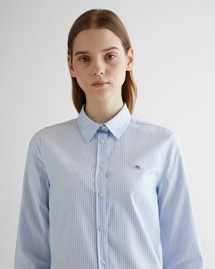 Koszula w paski Oxford slim fit stretch