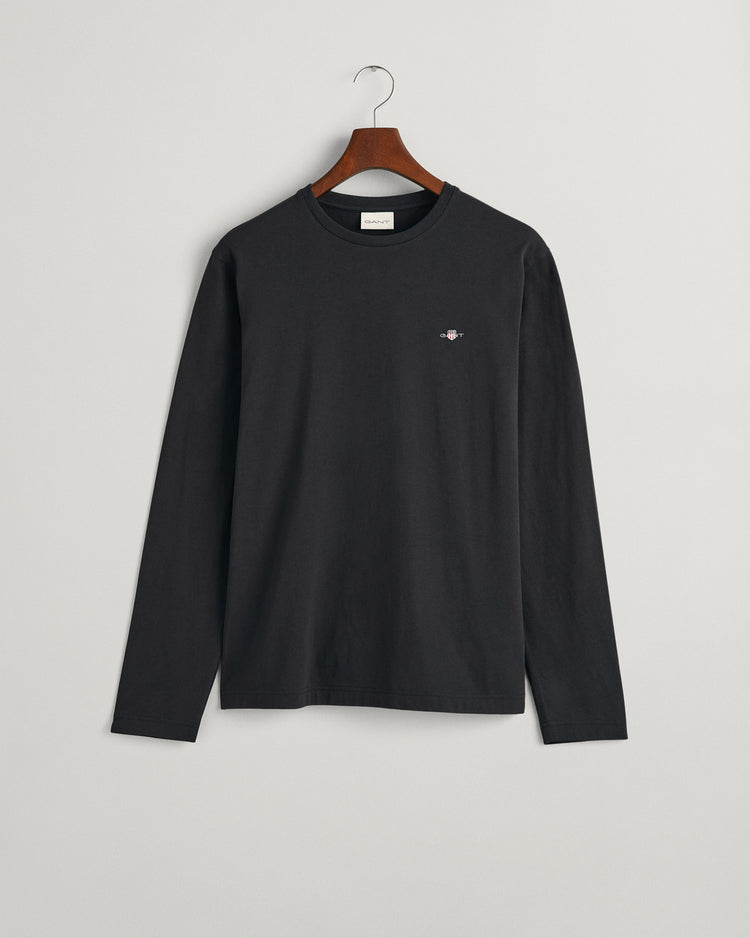 Koszulka męska z długim rękawem i okrągłym dekoltem regular fit