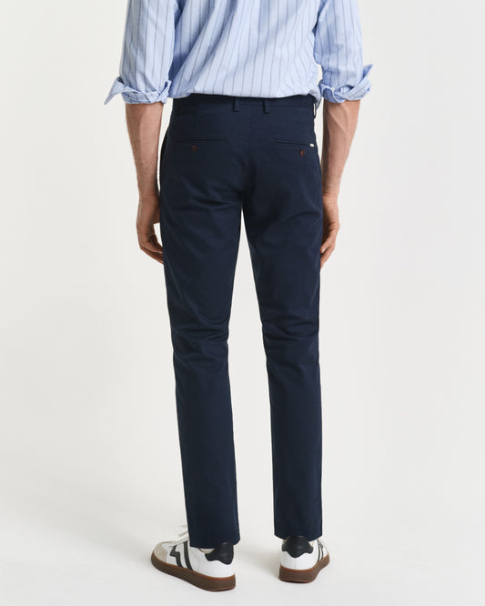 Spodnie męskie slim fit granatowe
