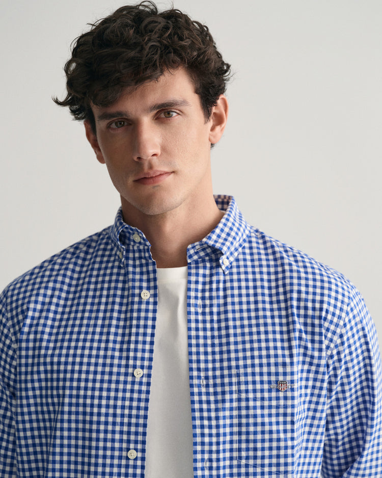Koszula z popeliny gingham regular fit