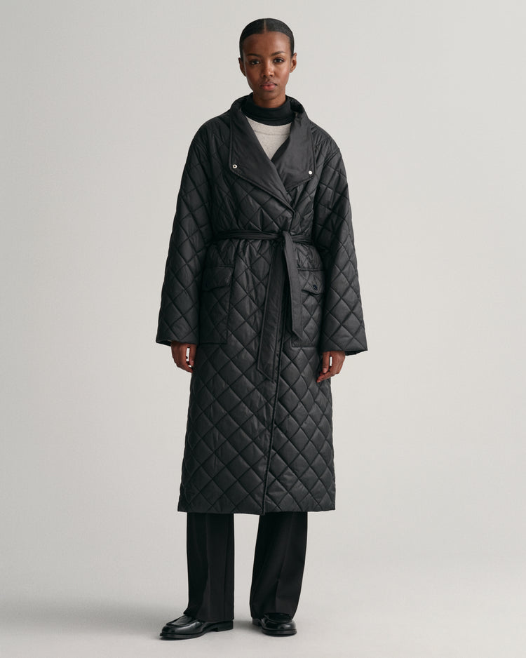 Kurtka damska ze stójką z długim rękawem relaxed fit czarna