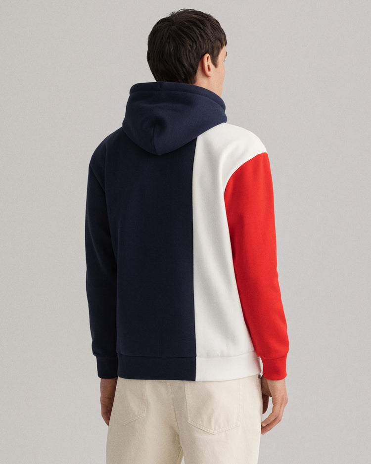 Bluza męska z kapturem relaxed fit granatowa