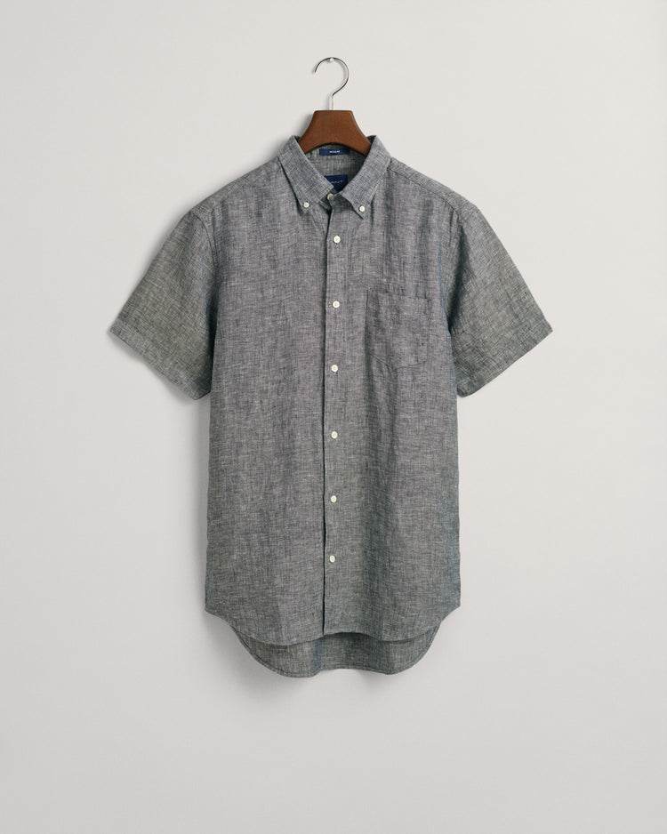 Koszula męska z krótkim rękawem regular fit niebieska