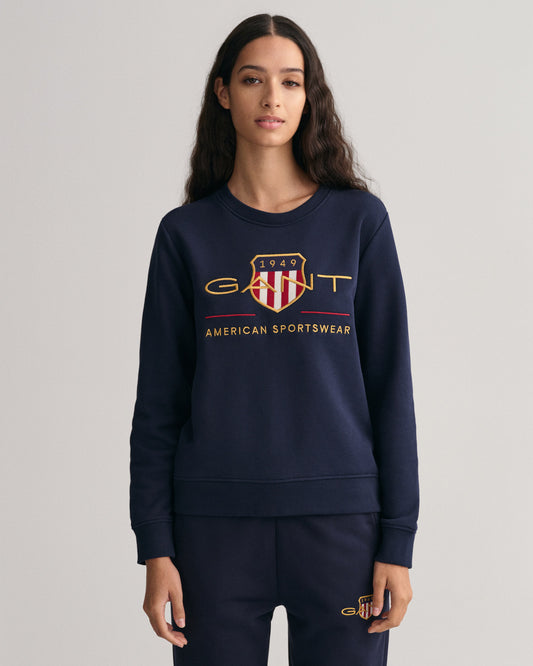 Bluza z okrągłym dekoltem i nadrukiem