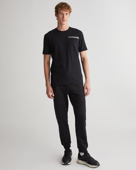 Spodnie dresowe męskie regular fit czarne