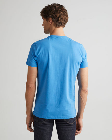 Bawełniany t-shirt męski z krótkim rękawem regular fit