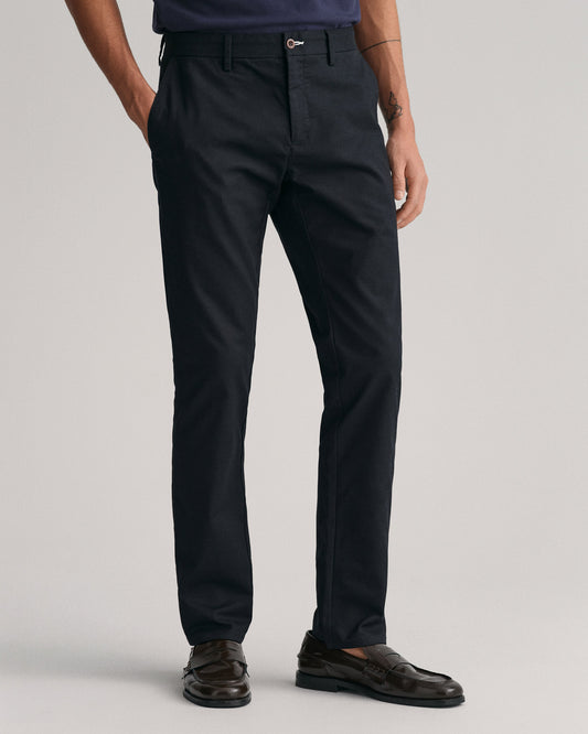 Spodnie męskie slim fit czarne