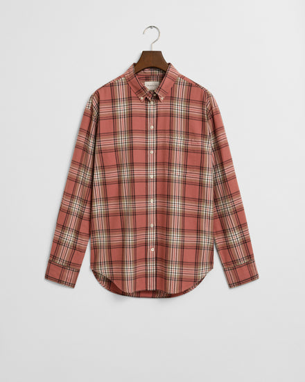 Flanelowa koszula w kratę o kroju relaxed fit