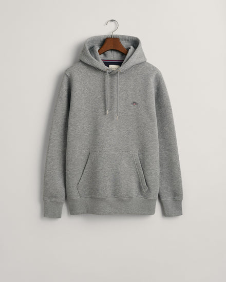 Bluza męska z kapturem regular fit szara