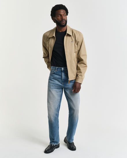 T-shirt męski z nadrukiem z okrągłym kołnierzykiem regular fit czarny