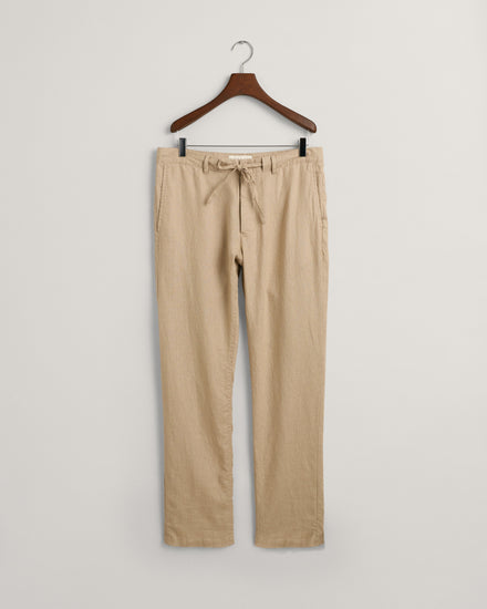 Spodnie męskie relaxed fit beżowe