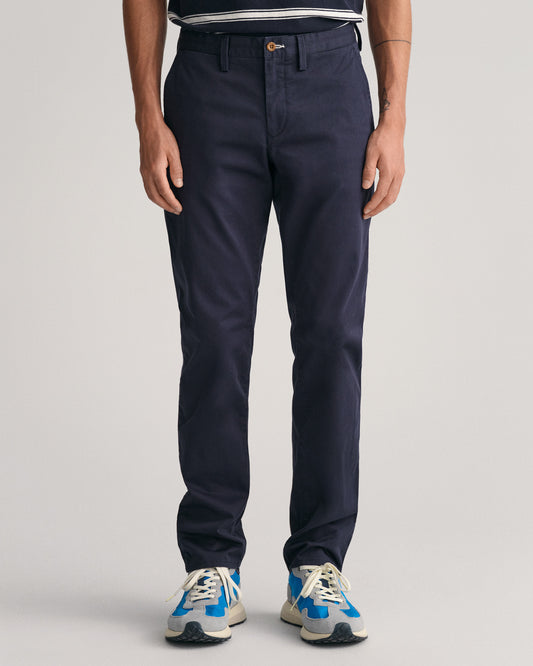 Spodnie męskie slim fit granatowe