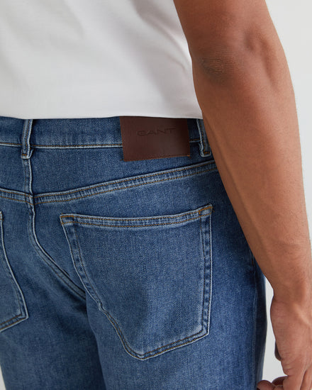 Szorty męskie regular fit niebieskie