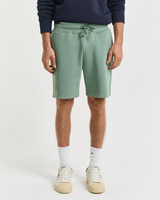 Męskie zielone regular fit szorty