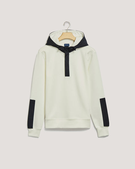 Bluza męska z kapturem kremowa