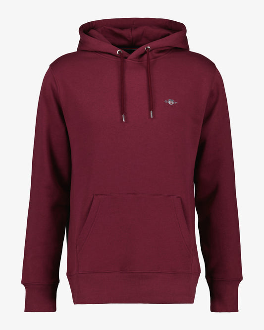 Bluza męska z kapturem regular fit czerwona