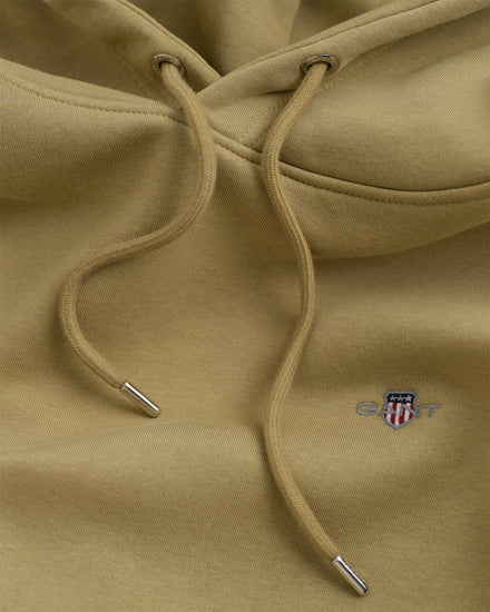 Bluza męska z kapturem regular fit beżowa