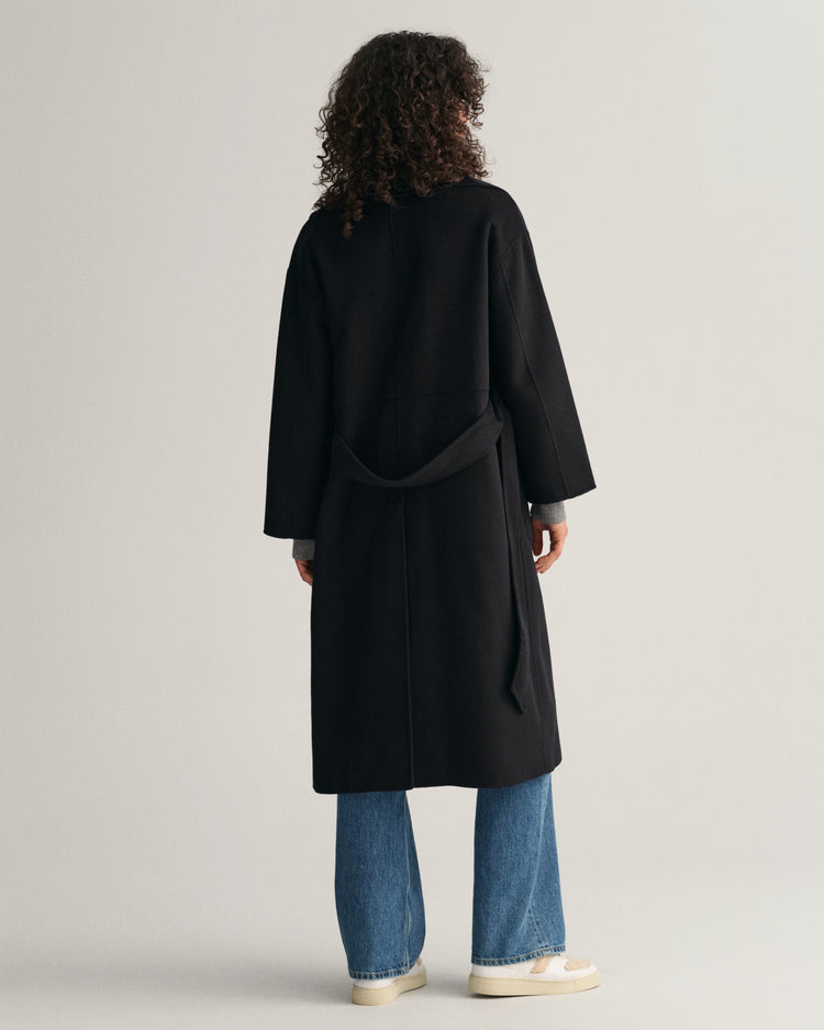 Kurtka damska z klasycznym kołnierzem i długim rękawem oversize fit