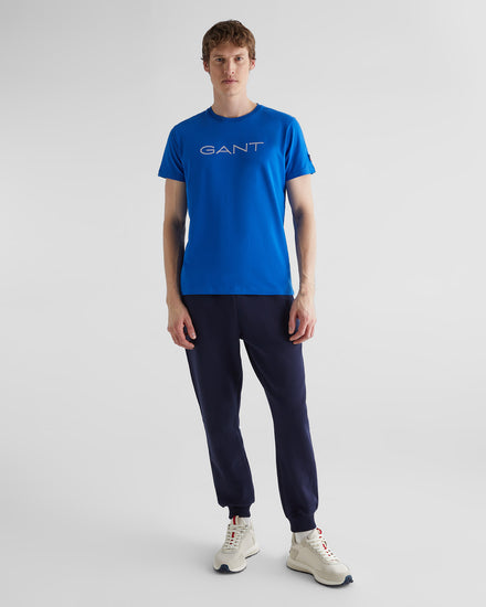 Bawełniany t-shirt męski z nadrukiem regular fit