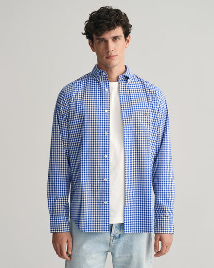 Koszula z popeliny gingham regular fit