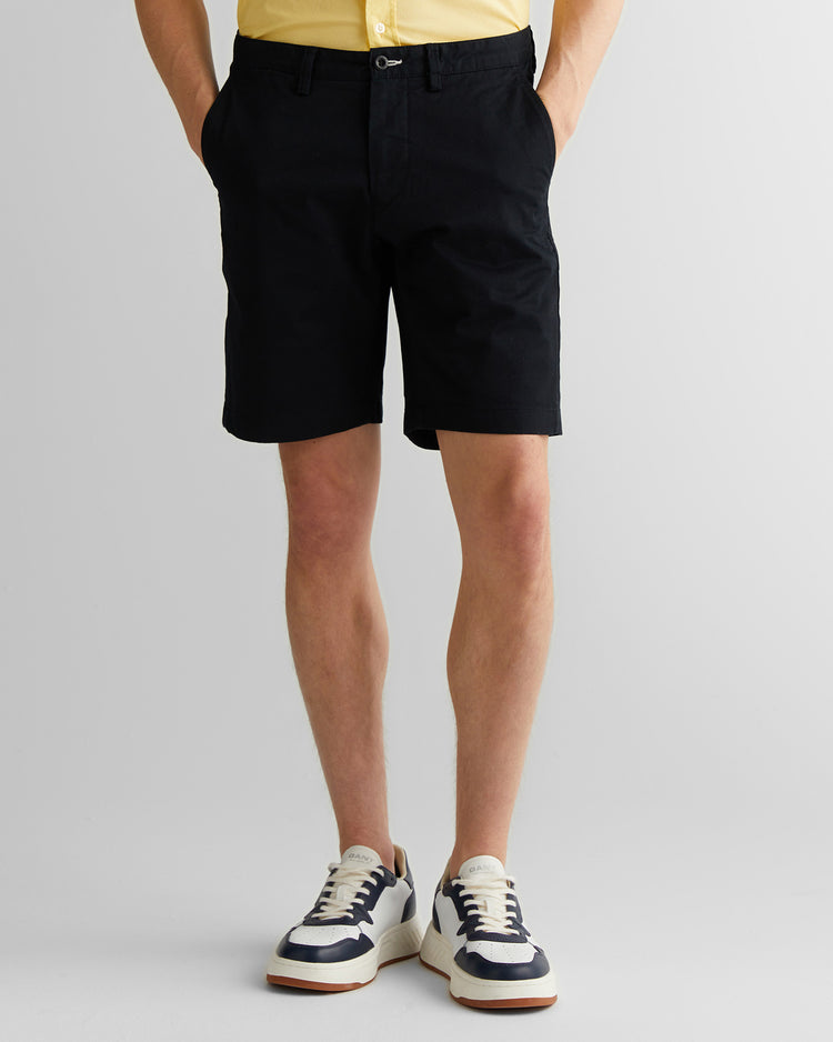 Szorty męskie slim fit czarne