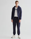 Bluza męska z zamkiem regular fit granatowa