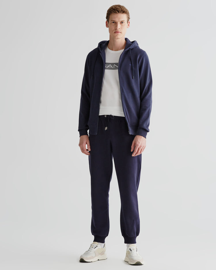 Bluza męska z zamkiem regular fit granatowa