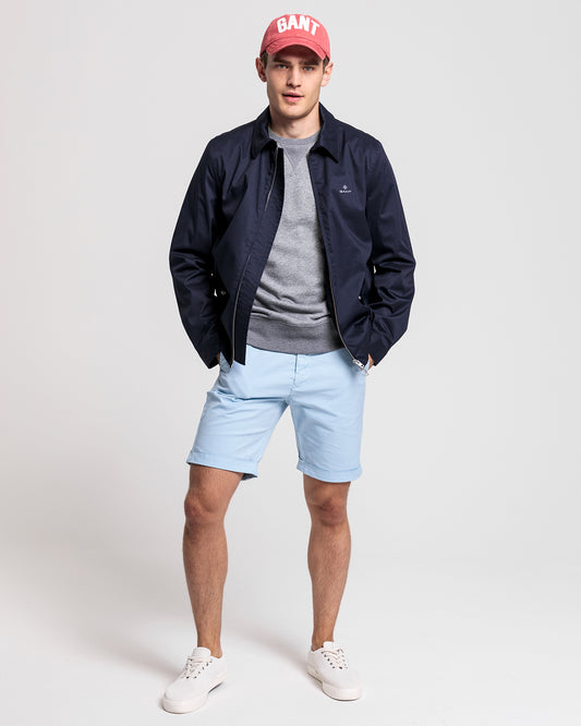 Kurtka męska z zamkiem i długim rękawem granatowa