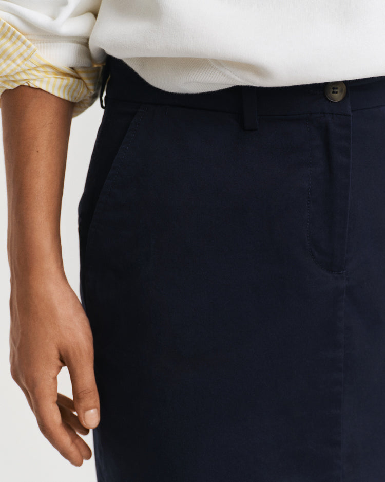 Spódnica damska regular fit niebieska