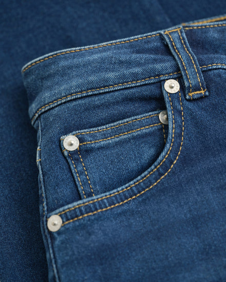 Spodnie damskie slim fit granatowe