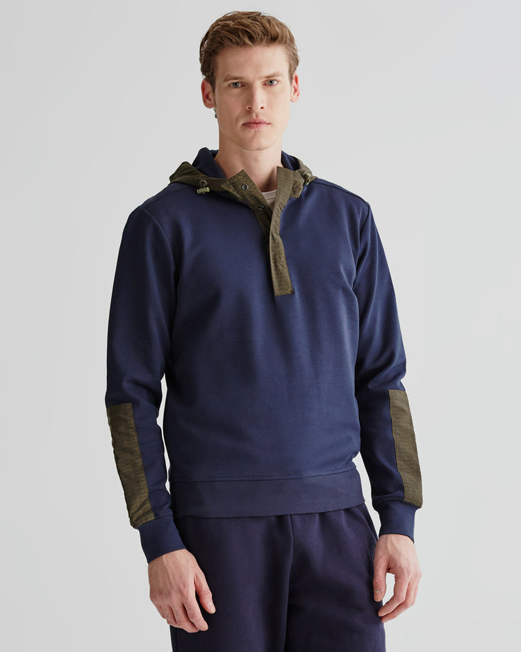 Bluza męska z kapturem granatowa