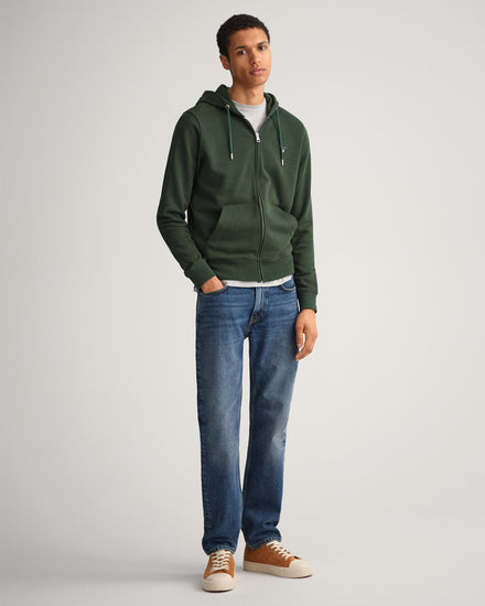 Męska granatowa rozpinana bluza regular fit