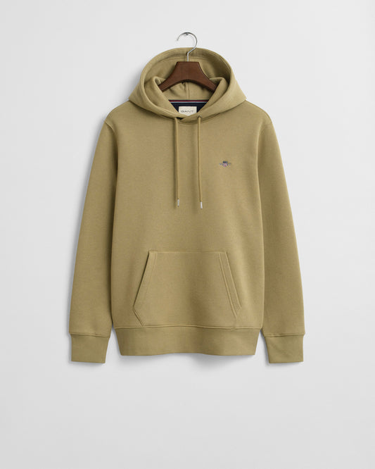 Bluza męska z kapturem regular fit beżowa