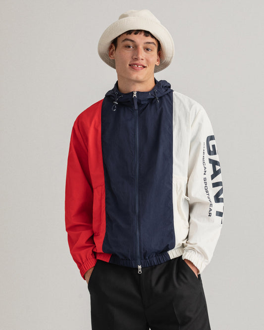 Kurtka męska z kapturem regular fit granatowa