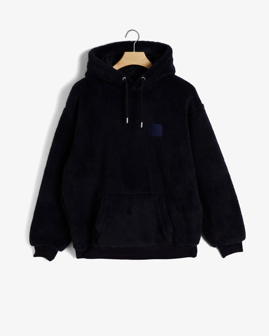 Bluza męska z kapturem relaxed fit granatowa