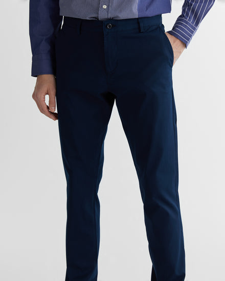 Spodnie męskie regular fit granatowe