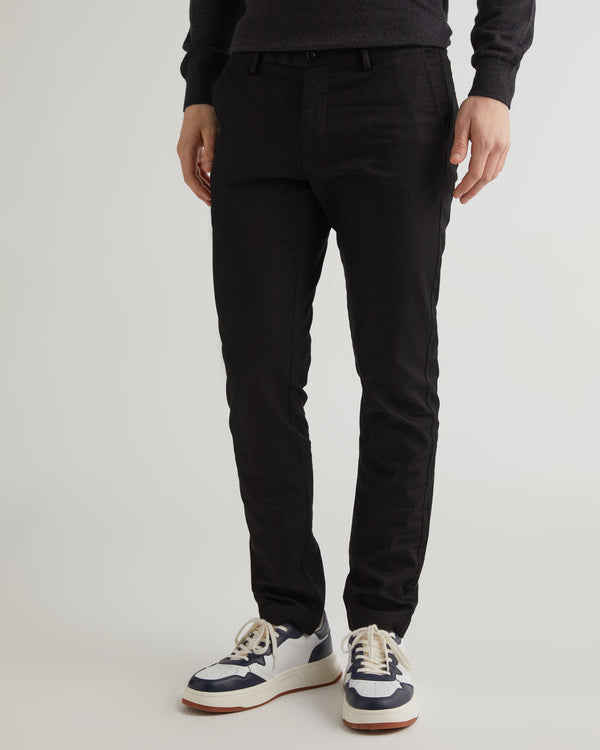 Spodnie męskie slim fit czarne