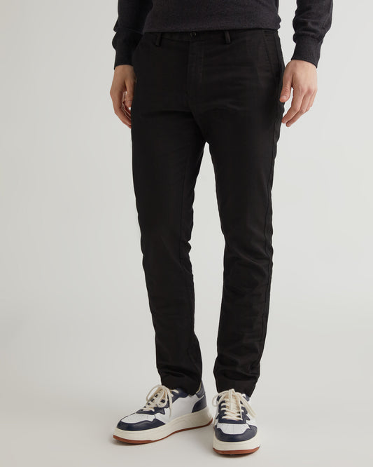 Spodnie męskie slim fit czarne