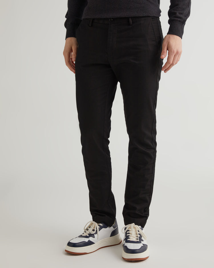 Spodnie męskie slim fit czarne