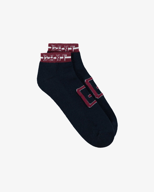 Granatowe skarpety unisex z logo